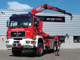 MAN 33.372 6x6 - 14TM Kraan, Crane, Kran - Haakarm, Hooklift, Abrolkipper - Big Axle - BB TT 4838