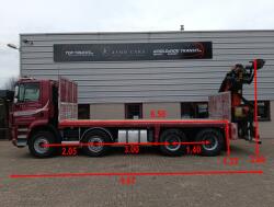 DAF CF 510 FAD 8x4 - Palfinger 16TM Kraan, Nieuwe motor!! -Retarder -Hubreduction -Airco TT 4881